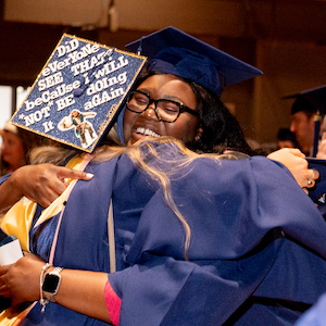 Audience of new graduates cheer at 2023 Drexel Dornsife commencement